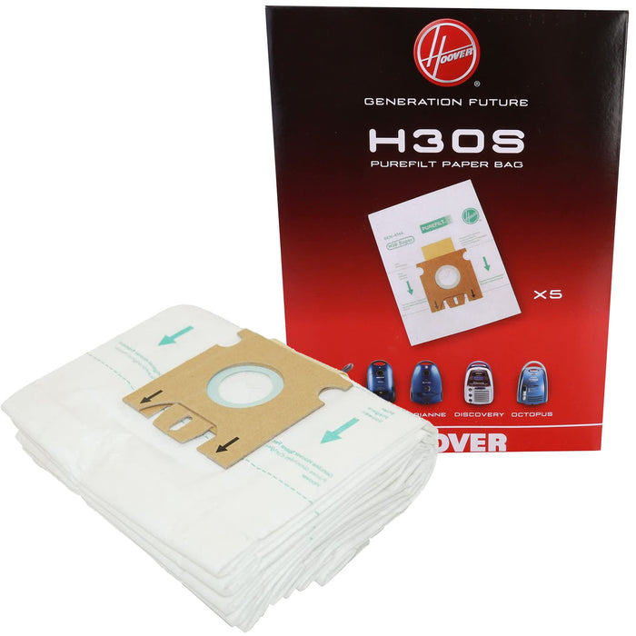 HOOVER Vacuum Cleaner H30S TELIOS ARIANNE SENSORY DISCOVERY OCTOPUS Dust Bag Genuine  09178278 (Pack of 4)