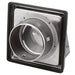 Steel Air Conditioning Wall Air Vent External Hooded Non Return Flap 100mm