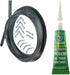 Door Seal + Silicone Glue for HOTPOINT INDESIT CREDA Oven Cooker 3m Cut to Size (3 & 4 sided, Rounded + 90º Clips)
