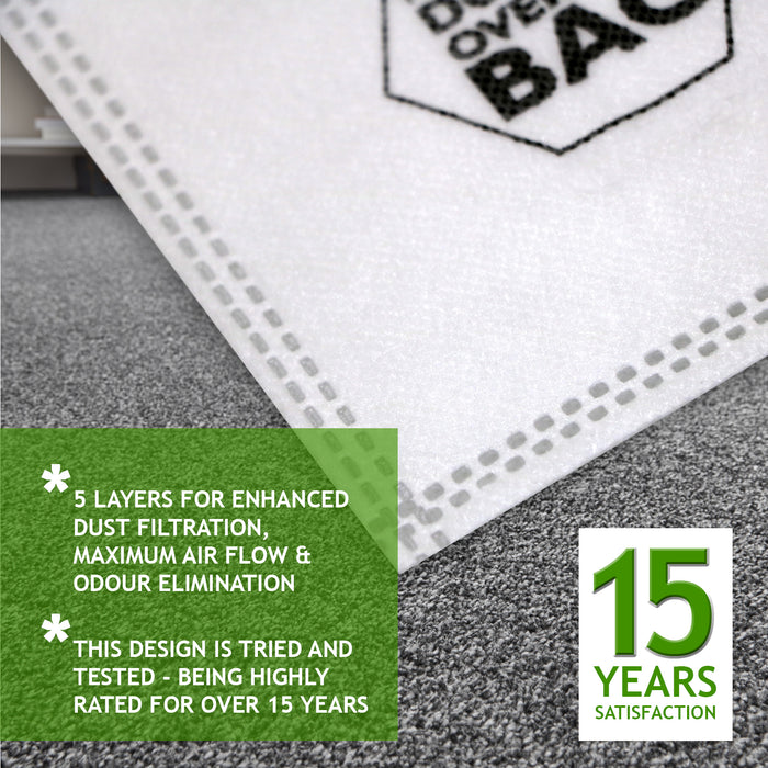 Bags for Numatic HENRY HETTY Vacuum Cleaner (Pack of 10 Bags)