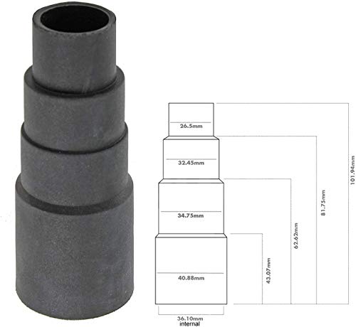 Power Tool Sander Dust Extractor Hose Adaptor Compatible with Zanussi Vacuum Cleaners 26mm 32mm 35mm 38mm