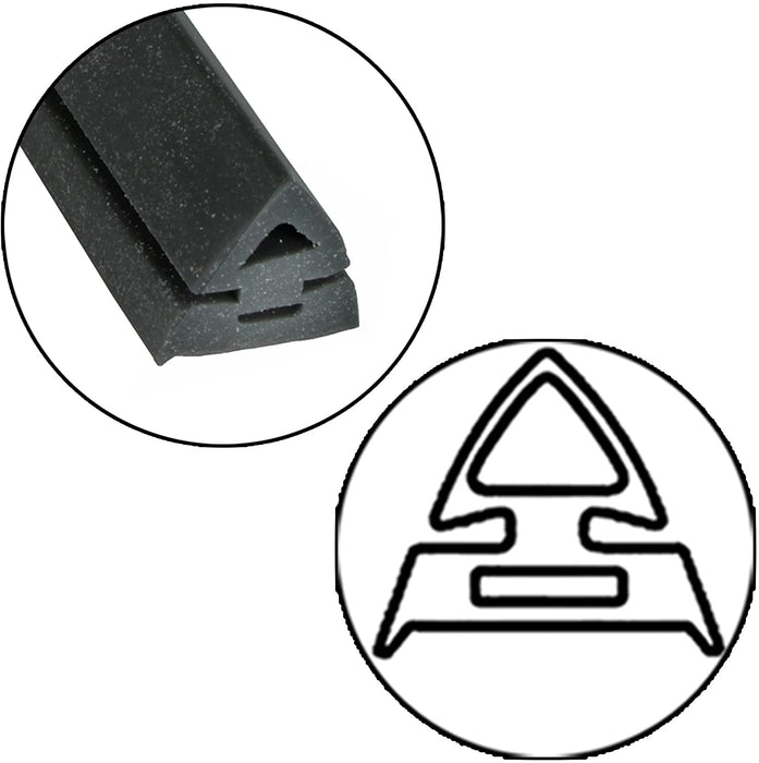 Door Seal + Silicone Glue for CANDY Oven Cooker 3m Cut to Size (3 & 4 sided, Rounded + 90º Clips)