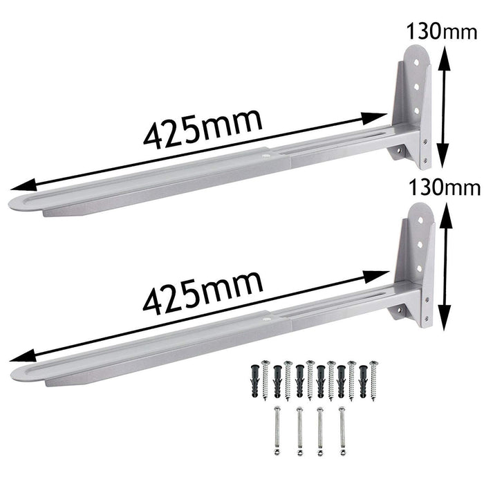 Silver Wall Mount Brackets for Breville Microwave x 2