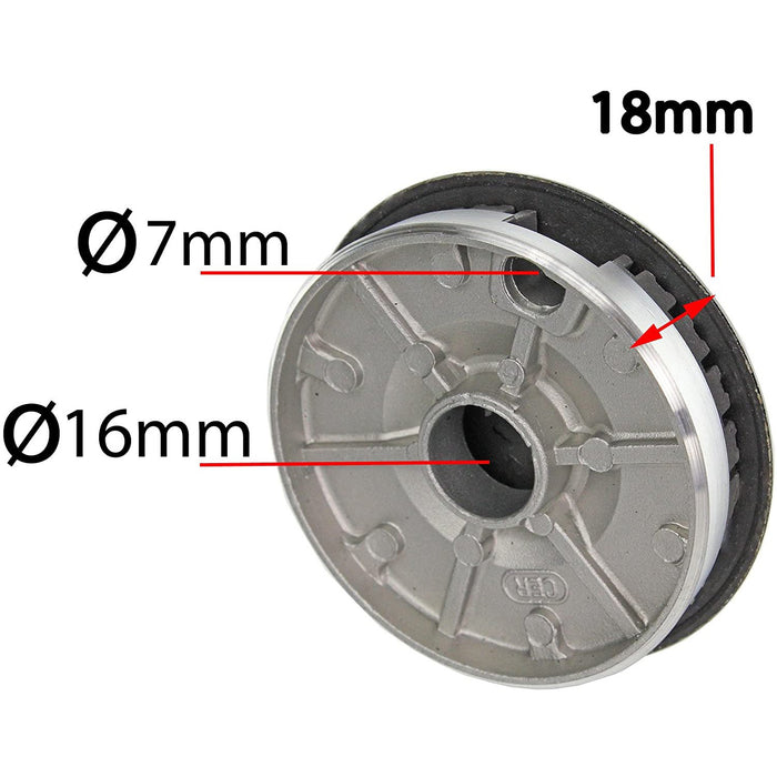 Non Universal Oven Cooker Hob Gas Burner Crown & Flame Cap Kit for CDA - Small, 2 Medium & Large, 55mm - 100mm