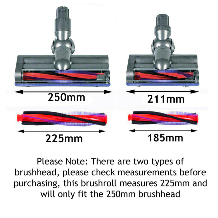 Brushroll for Dyson DC59 V6 SV03 SV07 Animal Fluffy Brush Roller Bar 225mm