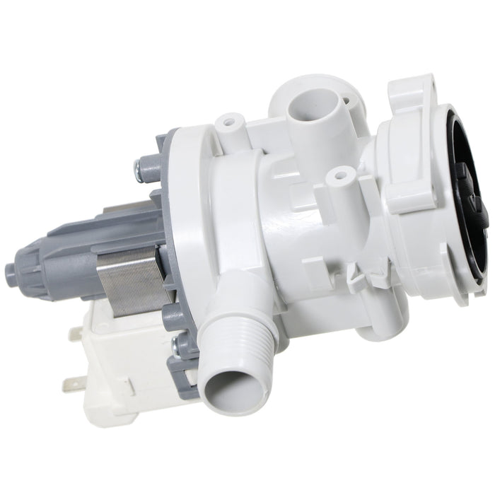 Drain Pump + Filter compatible with CURRYS ESSENTIALS Washing Machine C100WM10, C510WM11, C510WMS13