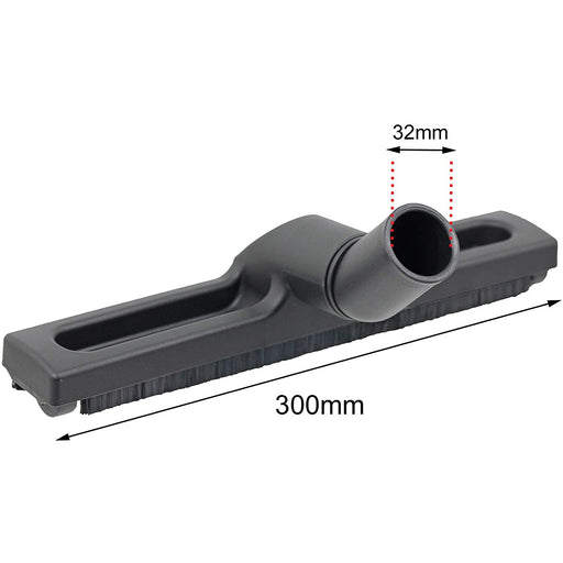 Deluxe Wheeled & Slim Hard Brush Tool for NUMATIC HENRY HETTY Vacuum Cleaner 32mm
