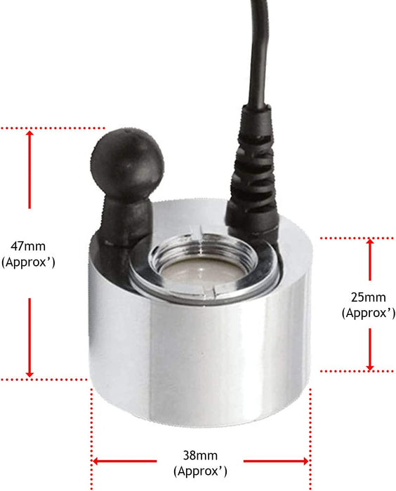 Electric Heater Fan Unit compatible with Dimplex DC 24v + Optimyst Glass Disk Transducer
