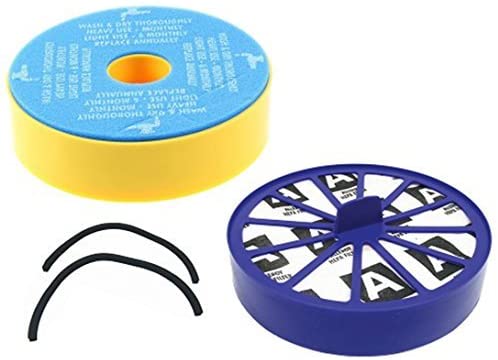 Filters Set + Seal Kit for Dyson DC14 Vacuum Allergy Washable Pre & Post Motor HEPA Filter (Pack of 2)