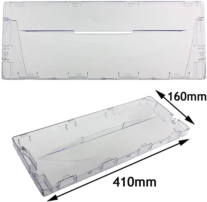 Plastic Drawer Flap Front Handle for Indesit CA55 CAA55 NCA55 Fridge Freezer (Pack of 3)