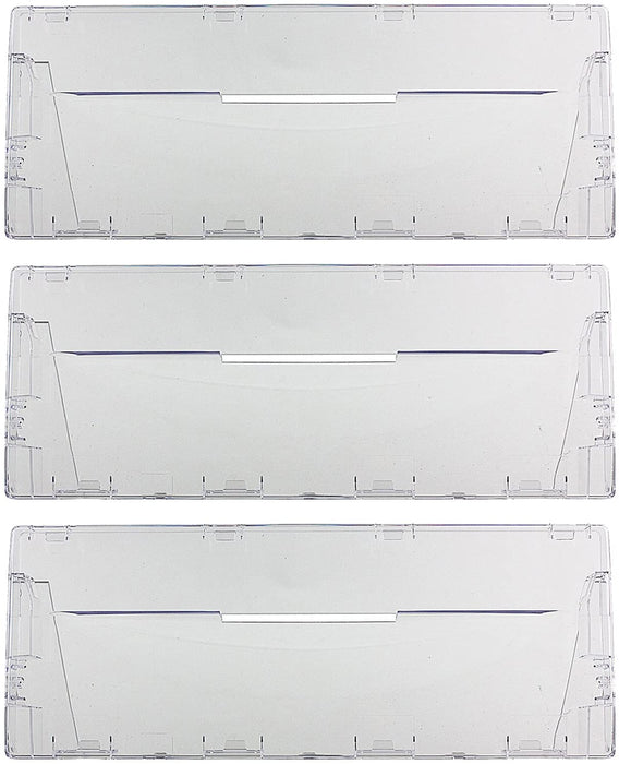 Plastic Drawer Flap Front Handle for Indesit CA55 CAA55 NCA55 Fridge Freezer (Pack of 3)