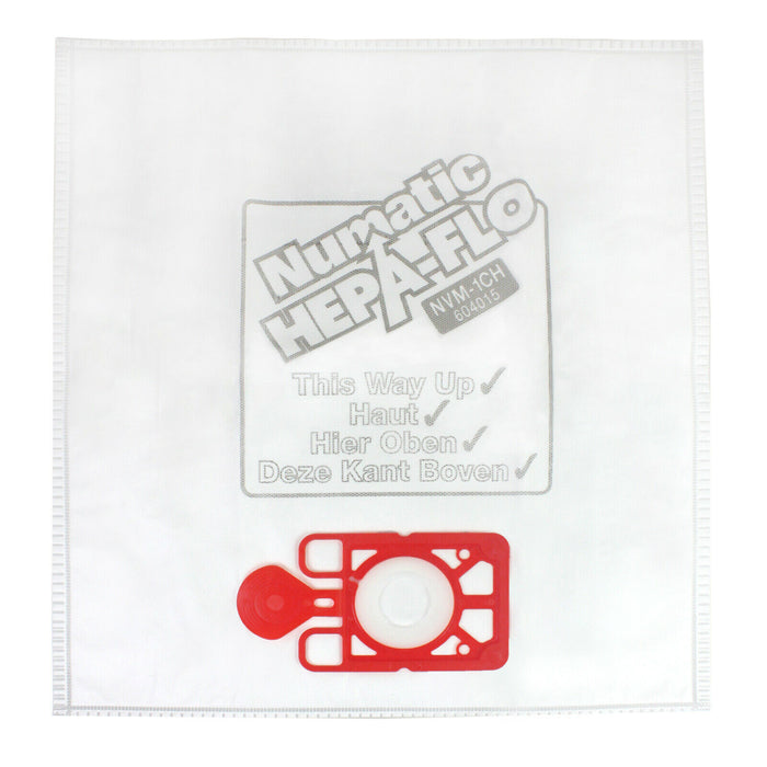 Vacuum Bags + Filter 12" Hepa Flo Numatic Henry Hetty James Vacuum