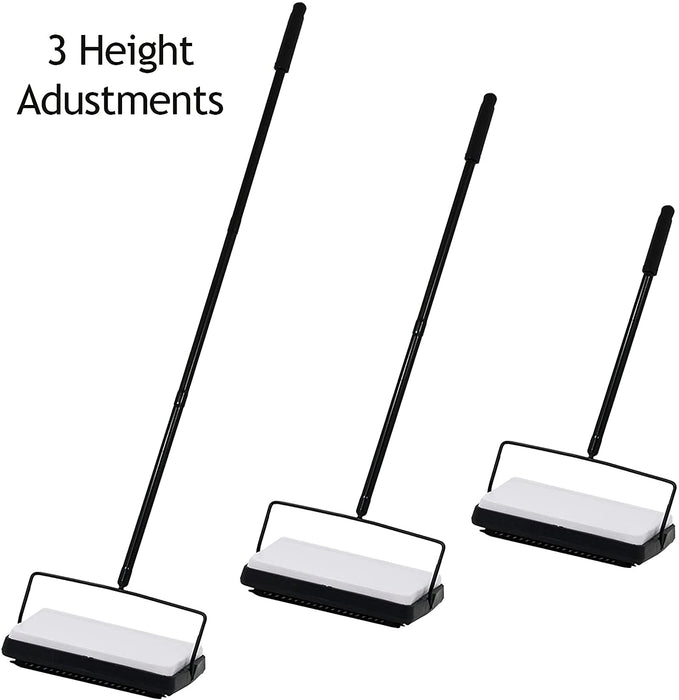 Manual Sweeper Hard Floor Carpet Lightweight Eco Vac Cleaning Brush Sweeping Tool