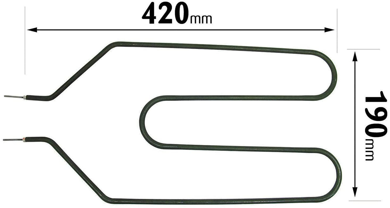 Heater Element for SUNHOUSE Night Storage Heaters (850W, Crank Neck, 2 Pin) Pack of 2