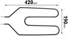 Heater Element for DIMPLEX Night Storage Heaters (850W, Crank Neck, 2 Pin) Pack of 2