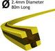 UNIVERSAL Dual Line Manual Feed Head with Bolts + 2 x 80m Dual Core Refill for Strimmer/Trimmer/Brushcutter