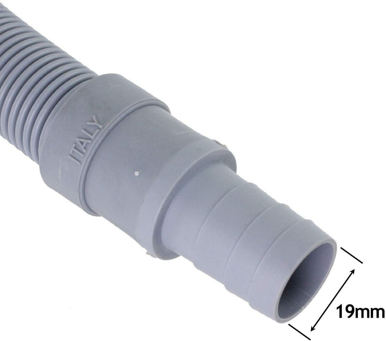 Drain Hose Extension Pipe Kit for Bush Washing Machine Dishwasher (2.5m, 19mm / 22mm)