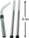 Hoover Hose Rods & Mini Tools Kit for NUMATIC HENRY HETTY NUVAC Vacuum Cleaner (1.8m Hose + Micro Car & Desk Kit)