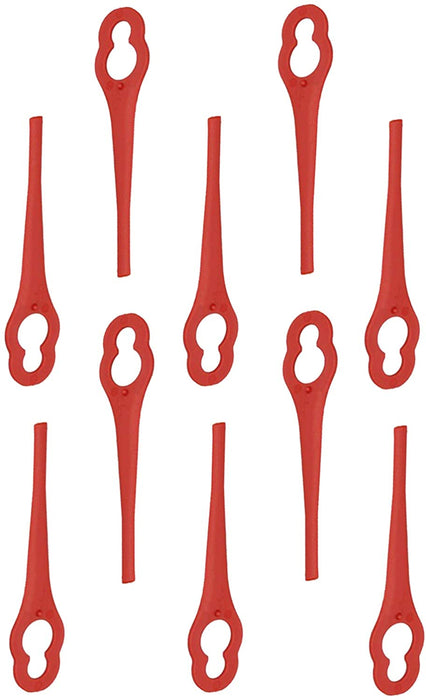 Red Plastic Blades for OZITO GTR-250 LGT-018 LGT-118 Strimmer Trimmer x 20
