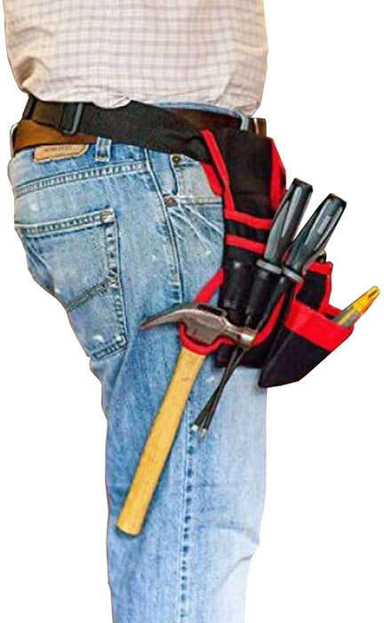 Heavy Duty 20 Pocket Double Tool Belt Pouch for DIY Trade Jobs Joiners Carpenters Builders