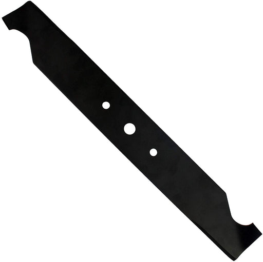 A black 19 inch 48cm Hi Lift cutting blade for HAYTER HARRIER lawnmower.