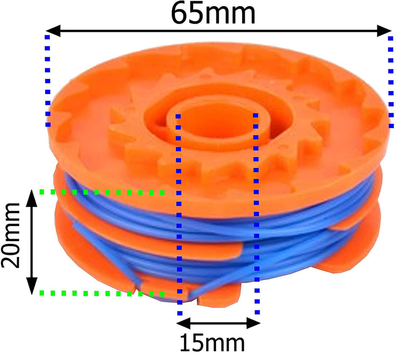 5m Twin Line & Spool for Ozito LTR-529U Trimmer Strimmer (Pack of 2)