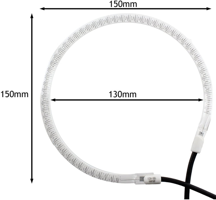 Halogen Cooker Lamp Bulb for Flavourwave Mini Oven (240V, 1200w - 1400w, 150mm)