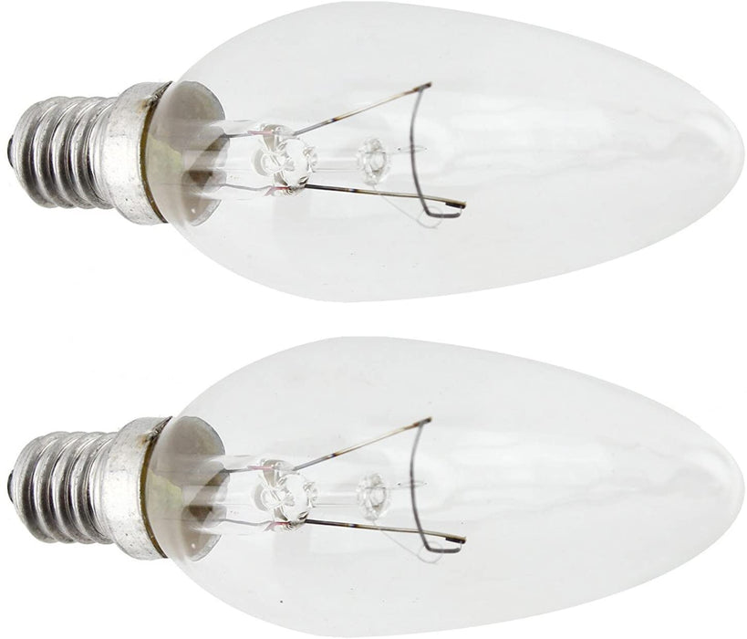 Dimplex FP9610 Genuine 40W Candle Screw SES Lamp Bulb Heater Fire E14 x 2