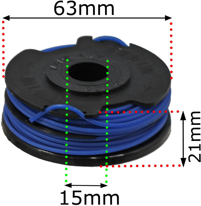 Strimmer Line Spool for Qualcast GT36Li YT7421-01 Trimmer 4m 1.5mm x 2