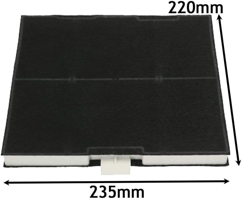 Anti-Odour Carbon Filter for Neff Cooker Hood 220 x 235 x 21mm