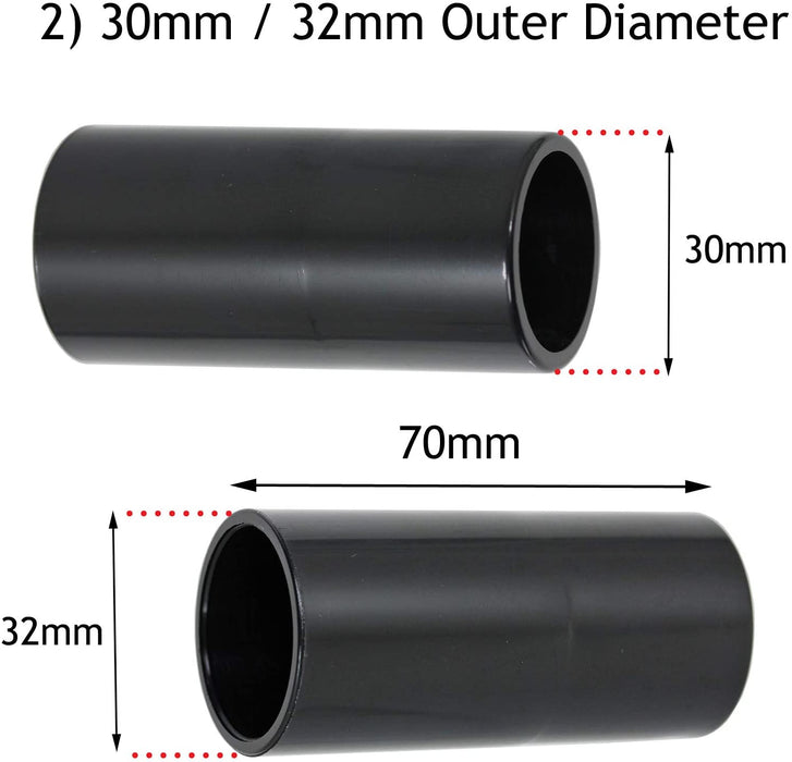 SPARES2GO 30mm 32mm 35mm 38mm Sander Planer Dust Extractor Power Tool Adapters for Numatic Vacuum Cleaners (Pack of 10)