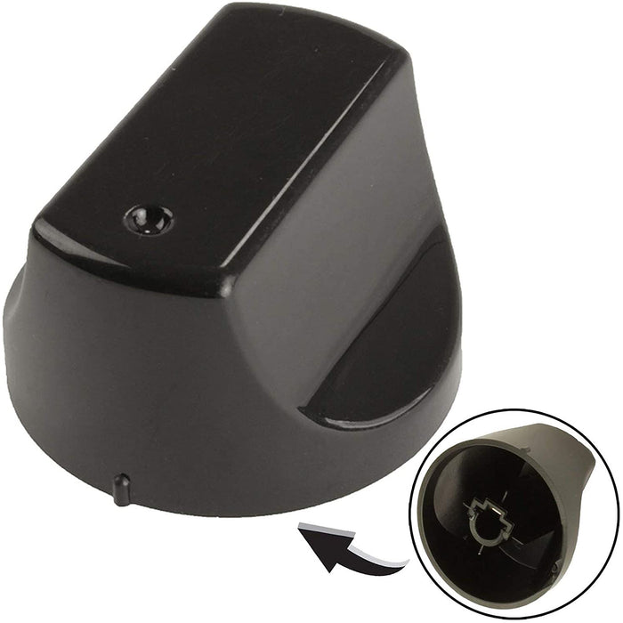 Black Control Knob Switch for HOTPOINT Oven Cooker