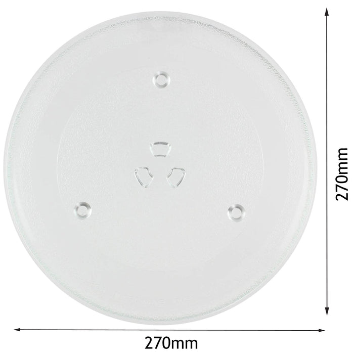 Glass Turntable Plate for PANASONIC Microwave Oven (270mm)