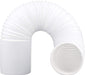 UNIVERSAL Exterior Wall Venting Kit & Extension Hose for Vented Cooker Hood Air Conditioning Tumble Dryer (5" x 3m, Brown)