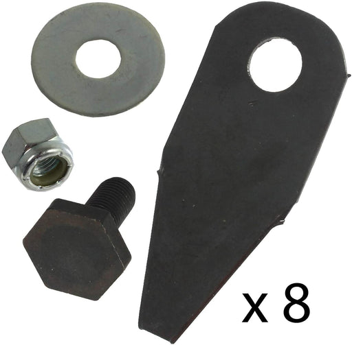 Blade Tips & Bolts Set for HAYTER Lawnmower (8 of each)