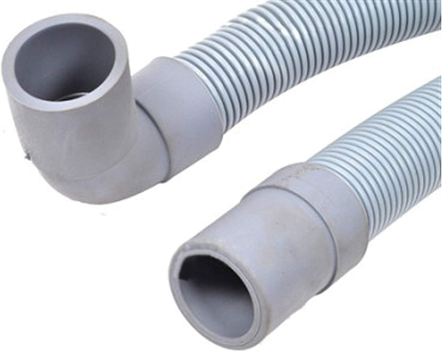 Universal Drain Hose with Right Angle End for Washing Machines & Dishwashers (2.5m, 19mm / 21mm)