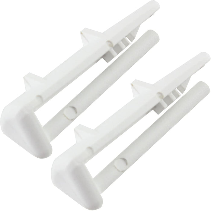 Basket Rear Rail Cap Runner for Brandt VY600JU1 Dishwasher (Pack of 2)