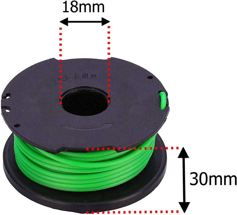 Spool Line Refill for BLACK DECKER Strimmer Trimmer GL7033 GL8033 GL9035 STB3620 (Pack of 3)