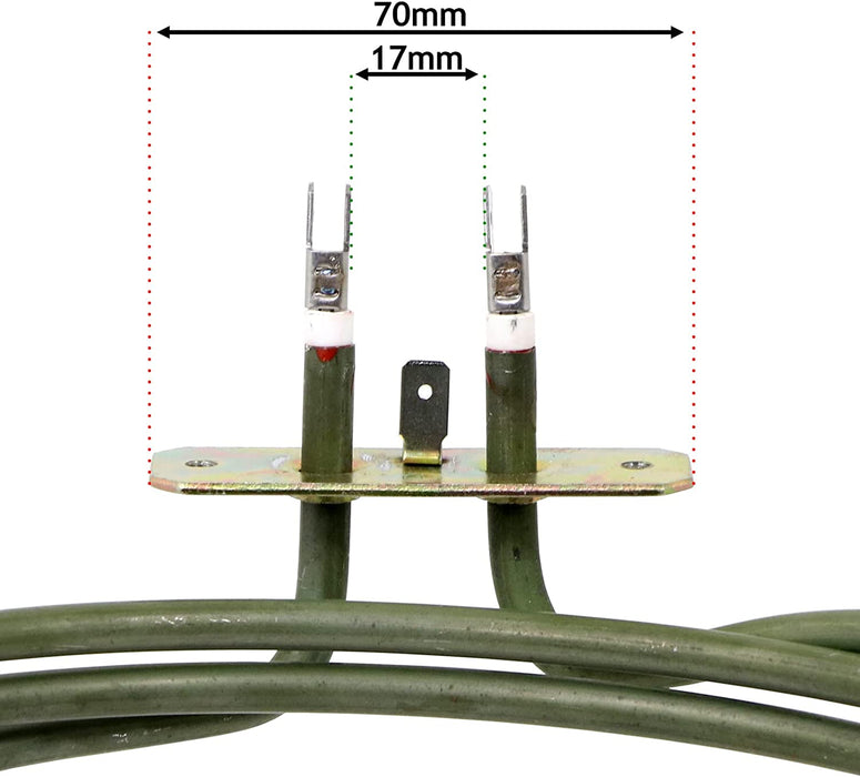 3 Turn Heater Element for Candy Fan Oven Cooker (2500W, 230v)
