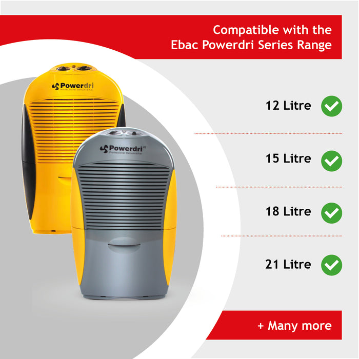 Carbon Filter compatible with EBAC Powerdri 12L 15L Dehumidifier (Pack of 10)