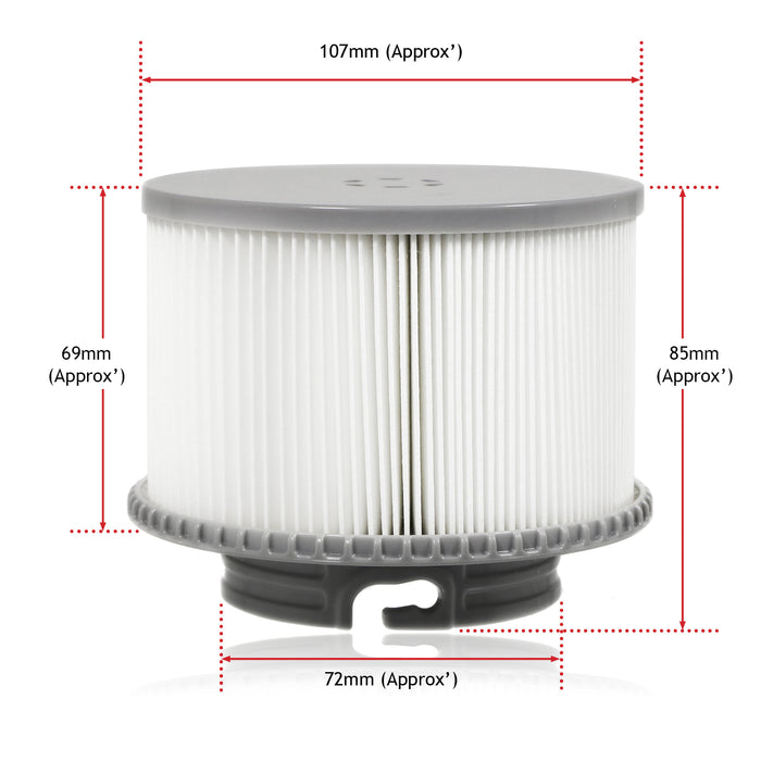 Filter Cartridge for MSpa Mono Reve Bliss Baikal Mont Blanc Camaro Hot Tub x 10