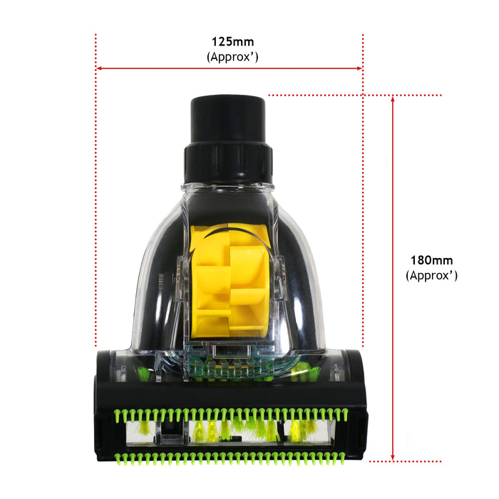 Mini Turbo Floor Brush Tool compatible with Philips Vacuum Cleaner (32mm / 35mm)