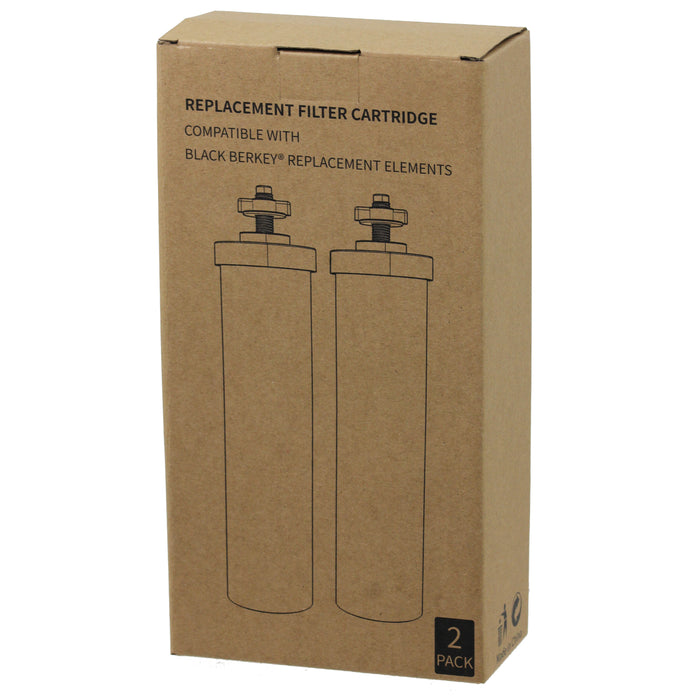 Water Filter Element for Berkey Purification System Cartridge Filters Black x 4