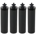 Water Filter Element for BERKEY Purification System Cartridge Filters Black x 4