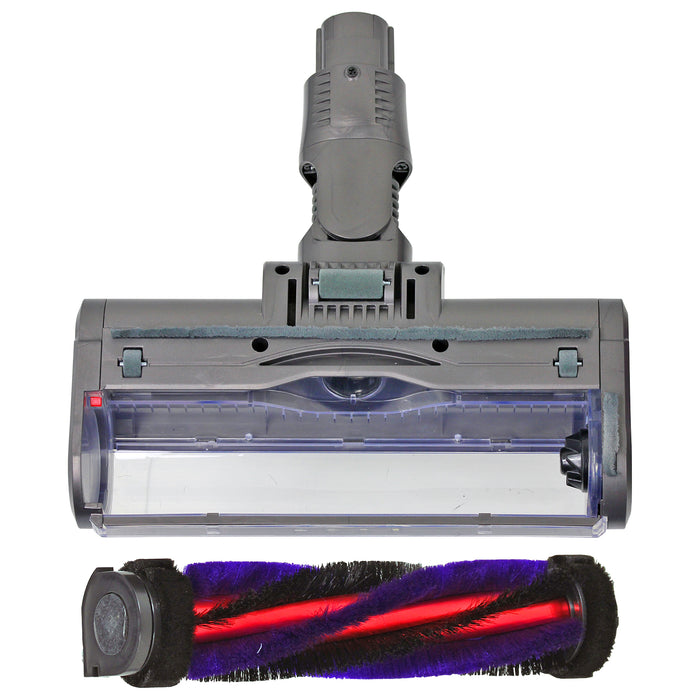 Carbon Fibre Motorhead Floor Tool + Blue Extension Rod Wand for Dyson V6 SV03 Vacuum Cleaner