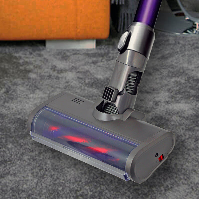 Carbon Fibre Motorhead Floor Tool + Blue Extension Rod Wand for Dyson V6 SV03 Vacuum Cleaner