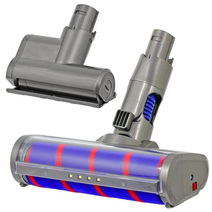 Soft Roller Brush Head Hard Floor Tool, Mini Turbine Tool + Filter for DYSON DC59 V6 Vacuum Cleaner