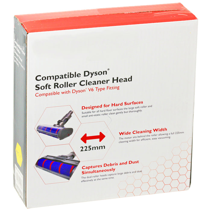 Soft Roller Brush Head Hard Floor Turbine Tool for DYSON DC59 V6 SV03 SV04 SV06 Vacuum Cleaner