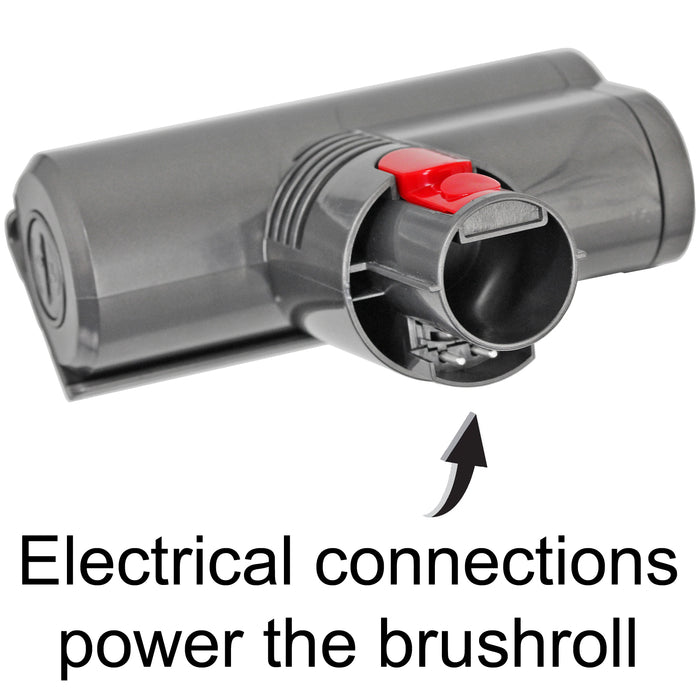 Vacuum Mini Turbine Brush + 2 in 1 Combination Tool for Dyson V7 SV11 V8 SV10 Cordless Motorised Tool Attachment