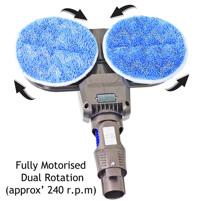 Hard Floor Surface Polisher Scrubbing Cleaning Mop Tool for Dyson V6 Vacuum Cleaner